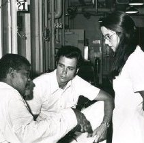 unknown Dr and unknown nurse with patient